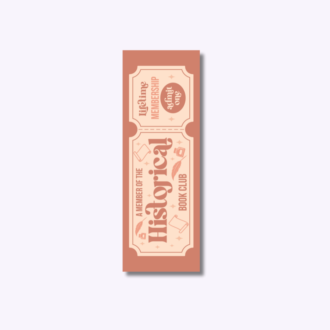 historical book club bookmark