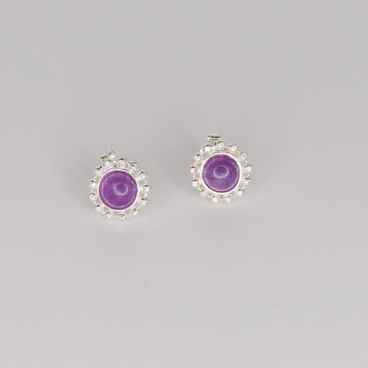 february birthstone eternal stud earrings