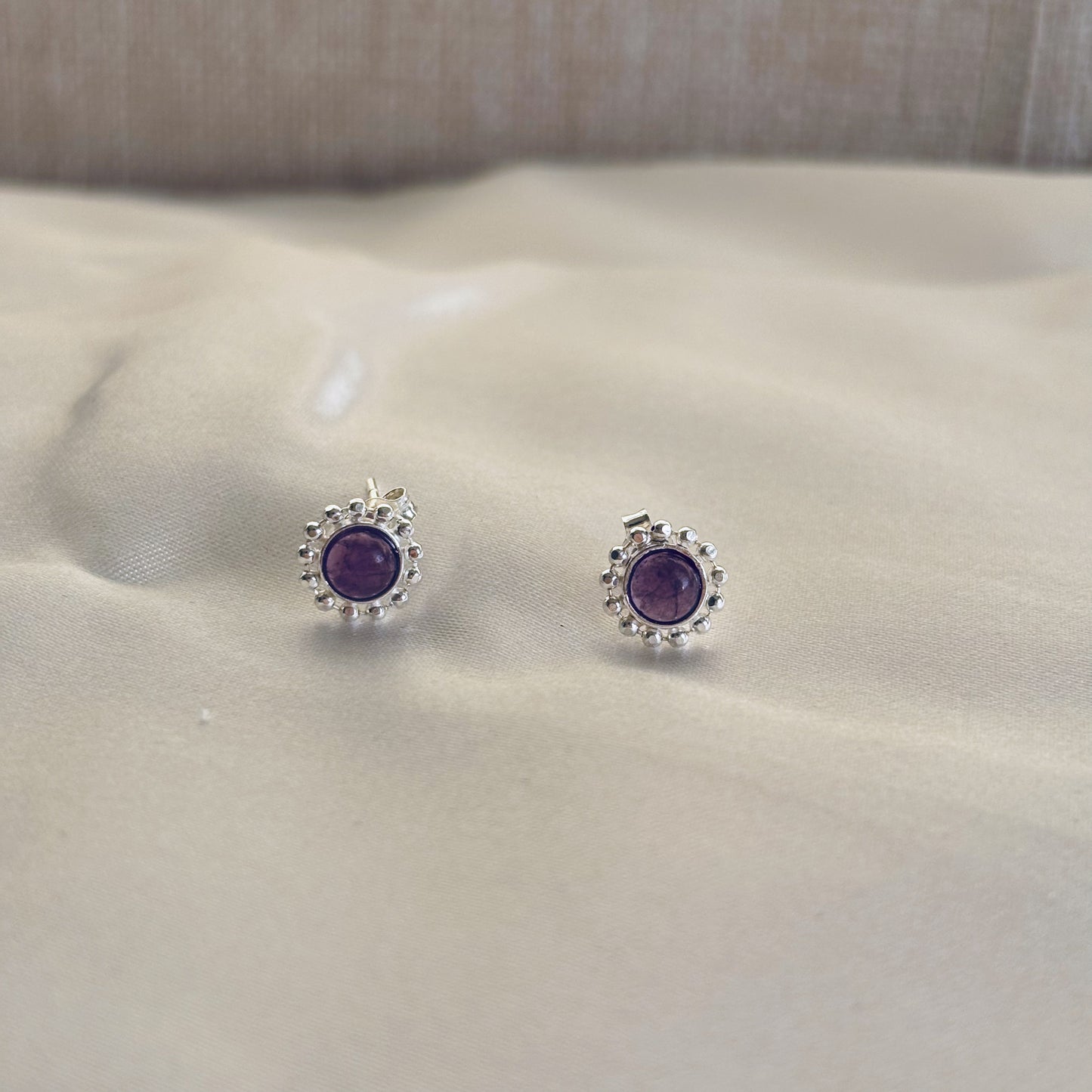 february birthstone eternal stud earrings