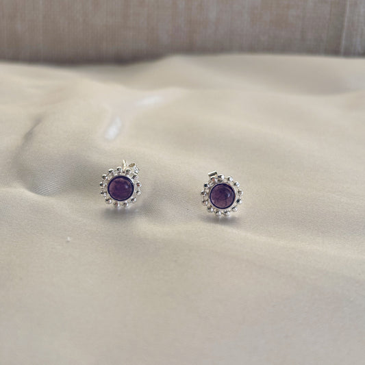 february birthstone eternal stud earrings