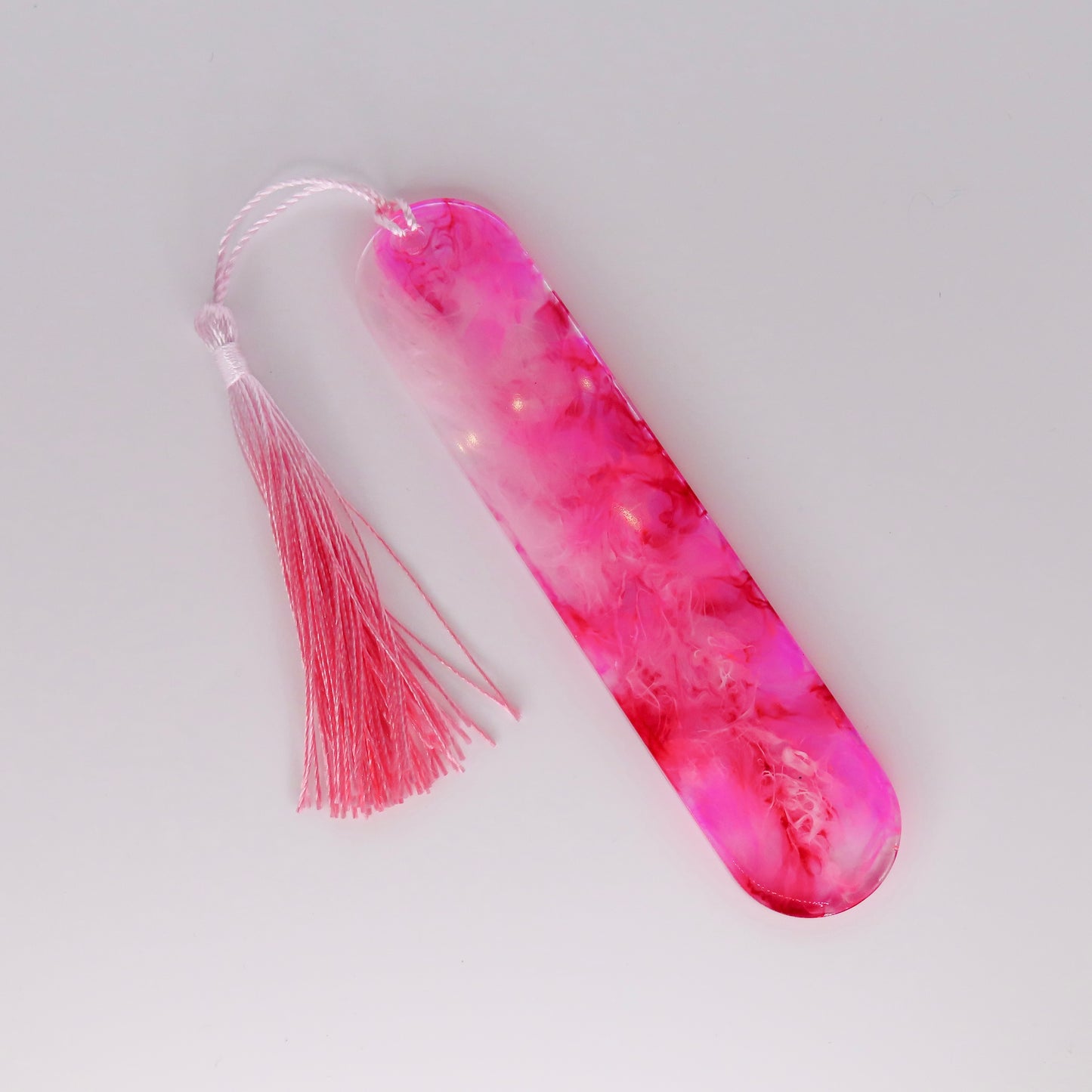 pretty in pink resin bookmark