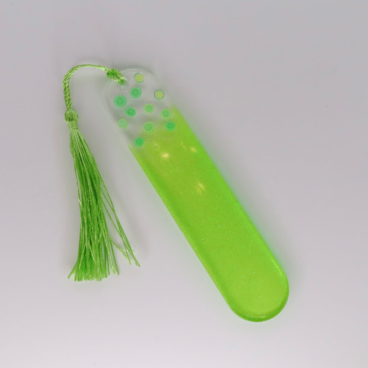 lime crush resin bookmark