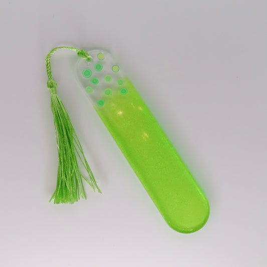 lime crush resin bookmark