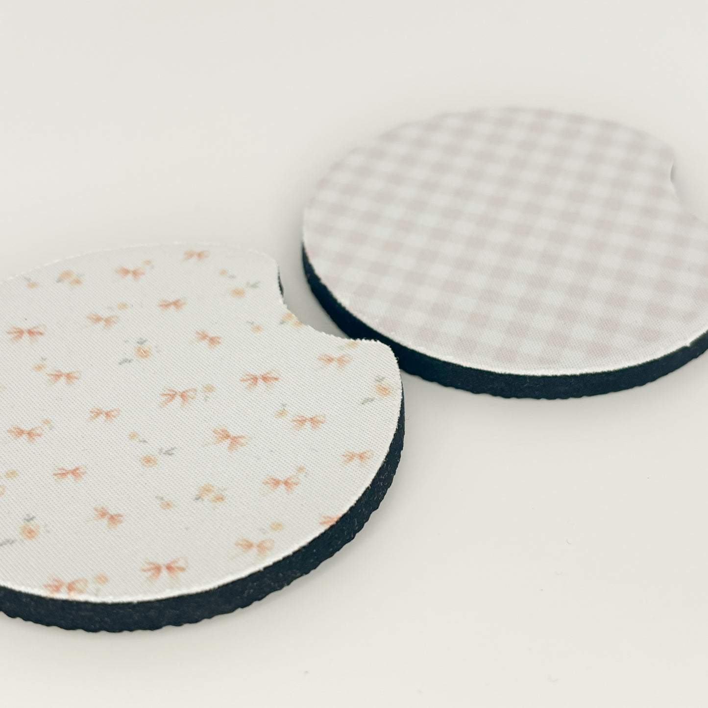 coquette car coasters set