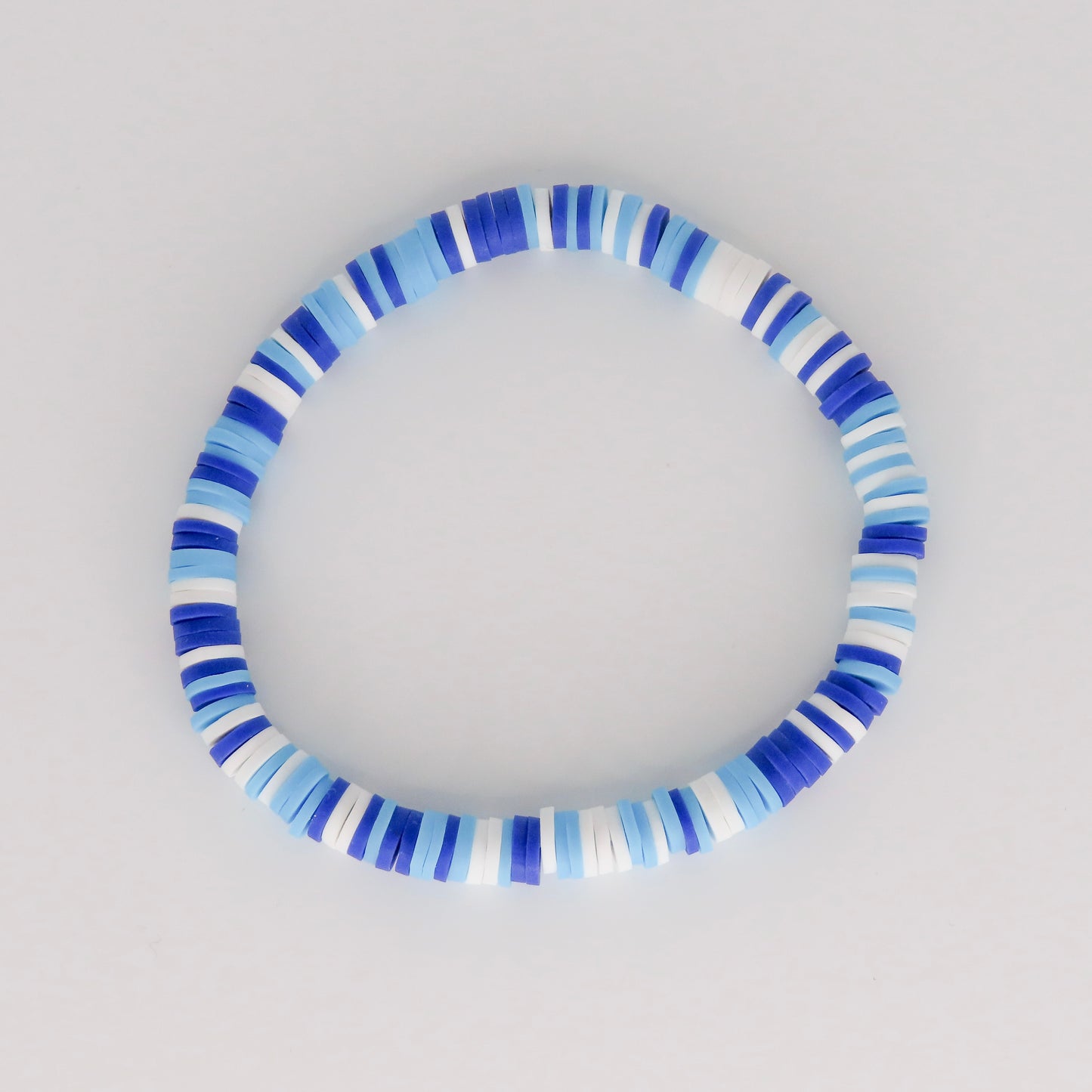 blue hue clay bracelet