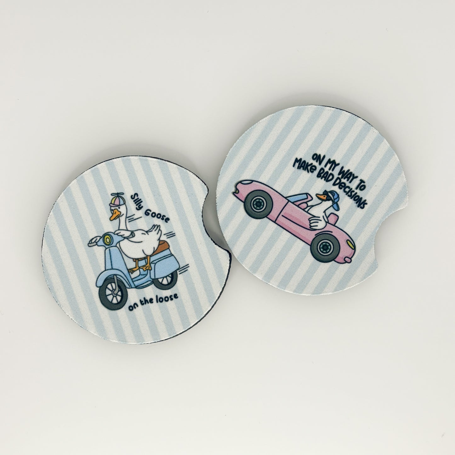 goose vehicle car coasters set