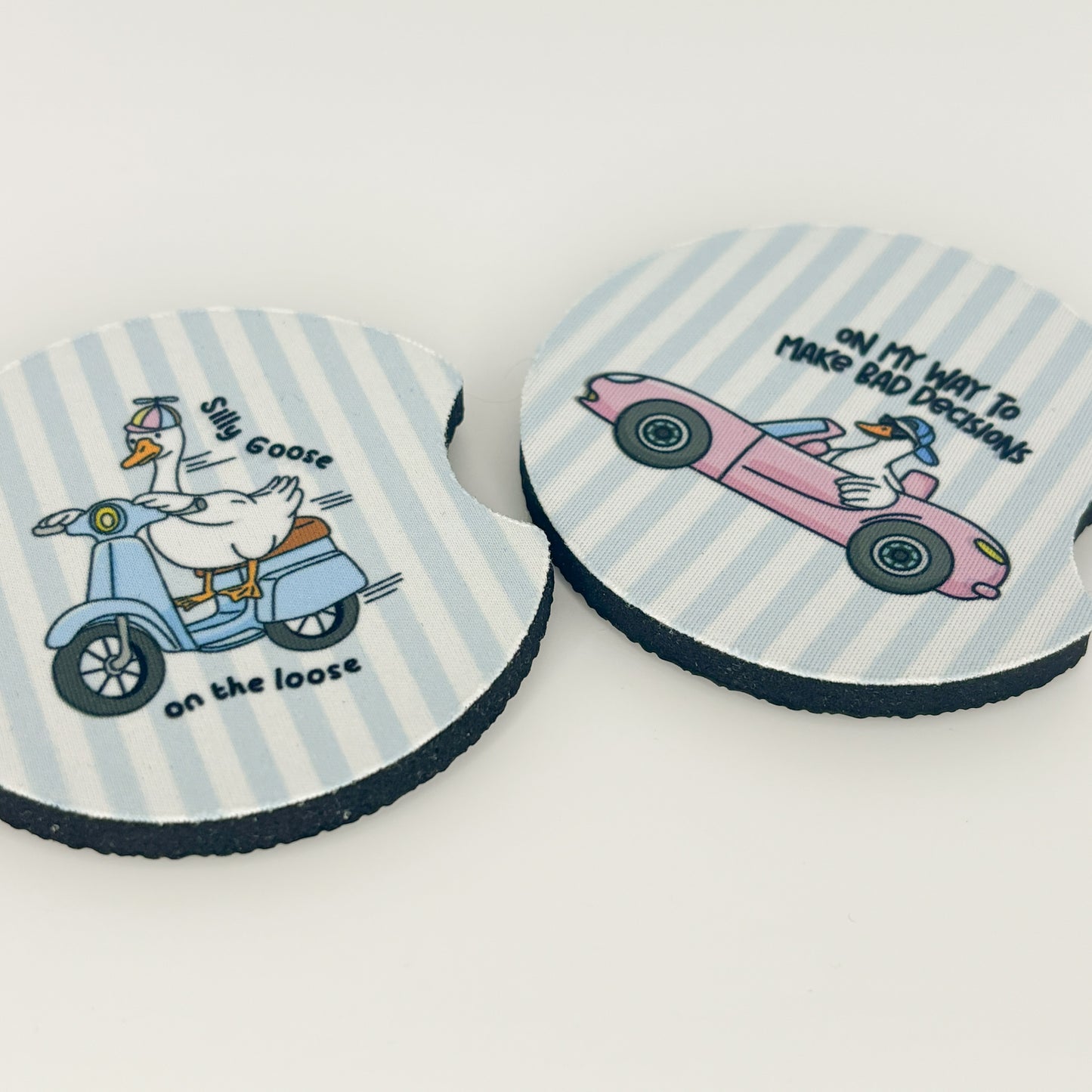 goose vehicle car coasters set