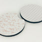 pastel flowers car coasters set