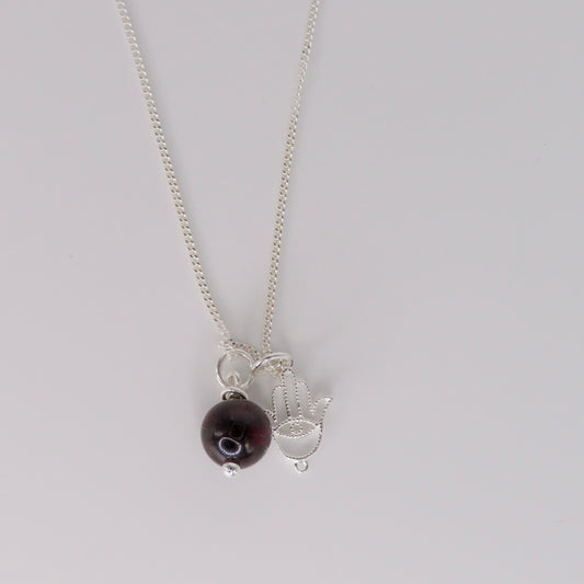 january birthstone necklace