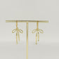 gold bow earrings