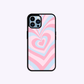 pastel heart phone case