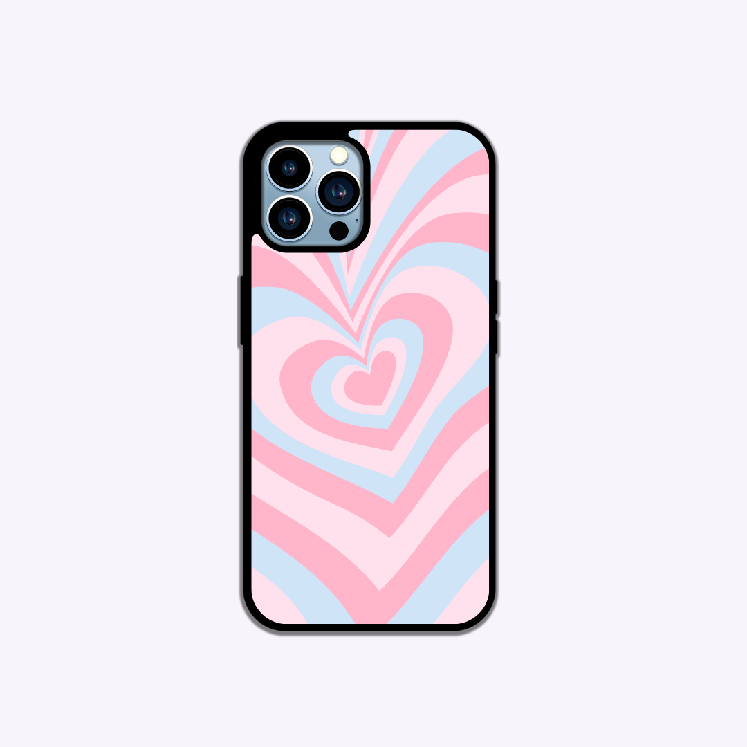 pastel heart phone case