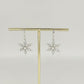 silver snowflake earrings