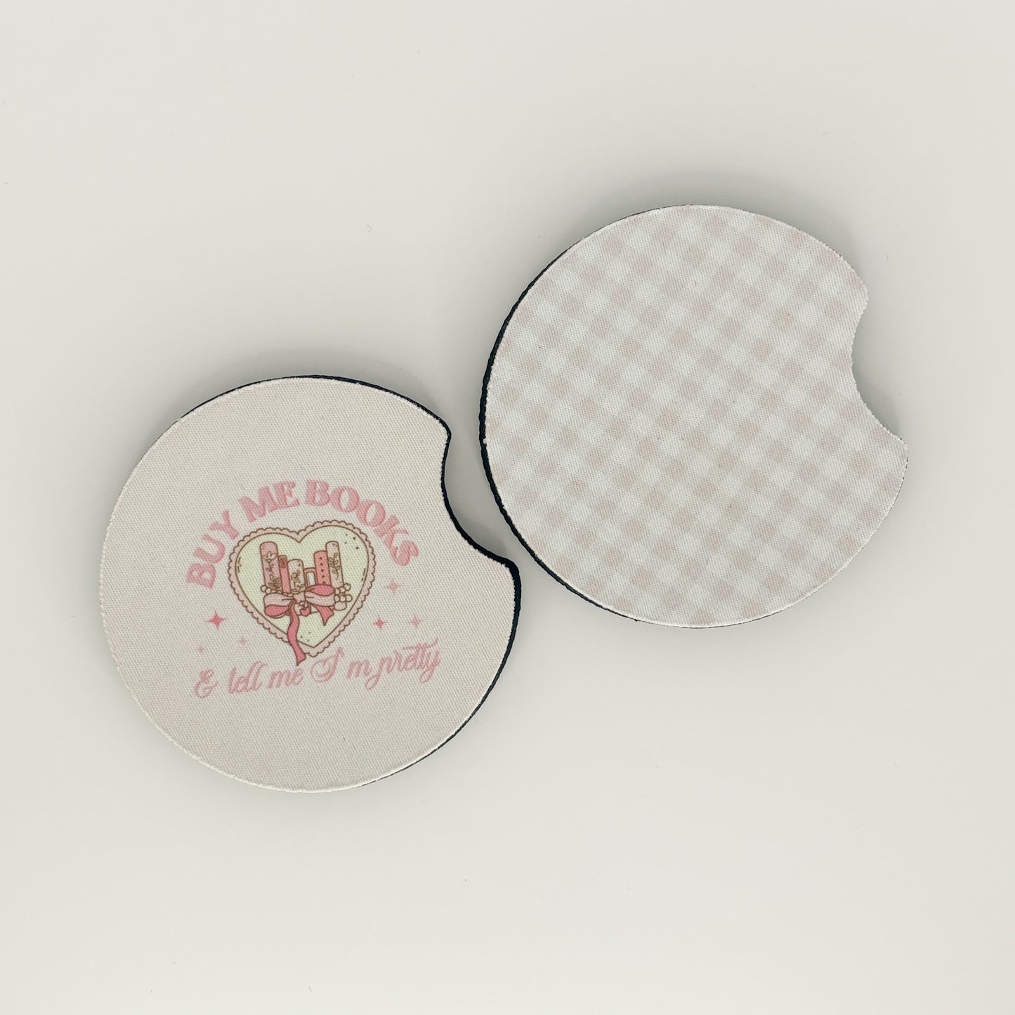 buy me books car coasters set