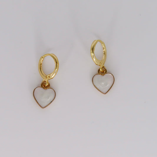 melted heart earrings