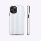 blue blush striped phone case