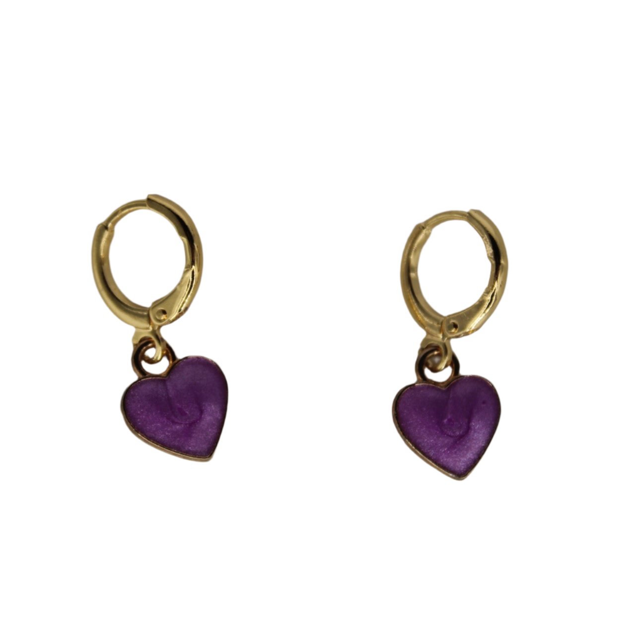 melted heart earrings