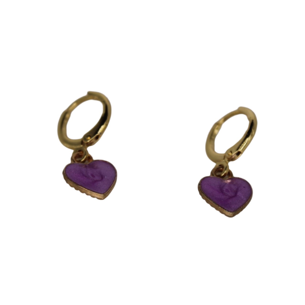 melted heart earrings