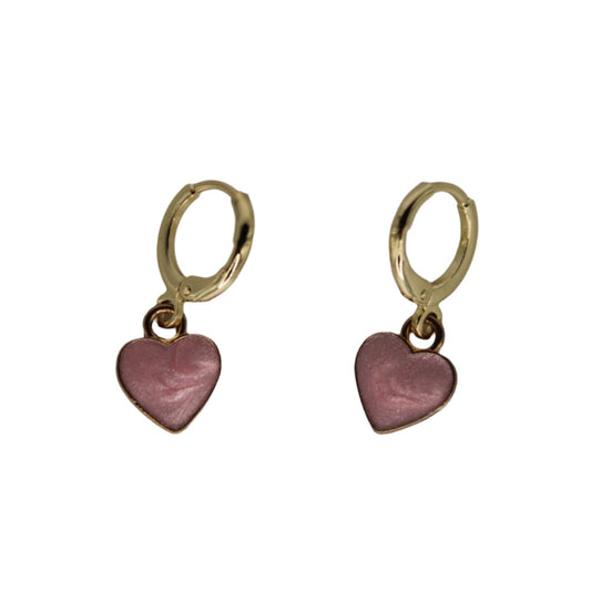 melted heart earrings