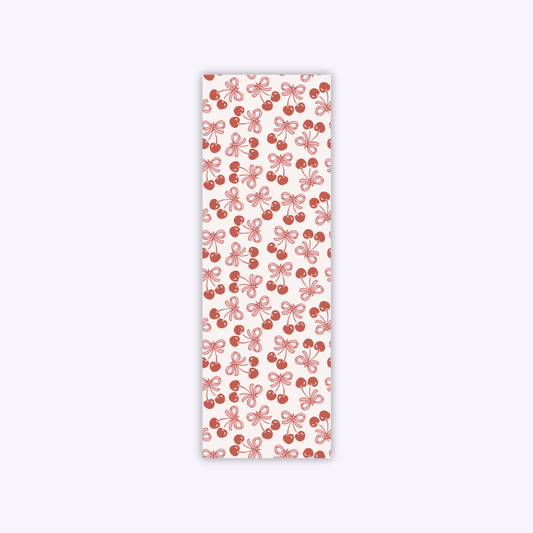 cherry print bookmark