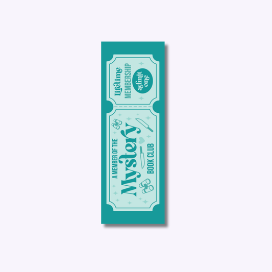mystery book club bookmark