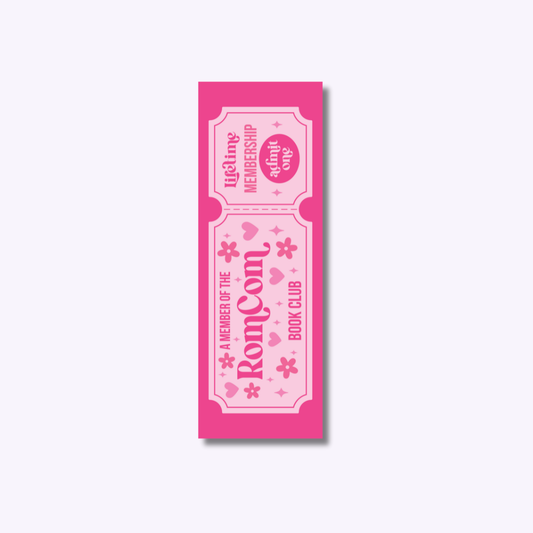 romcom book club bookmark