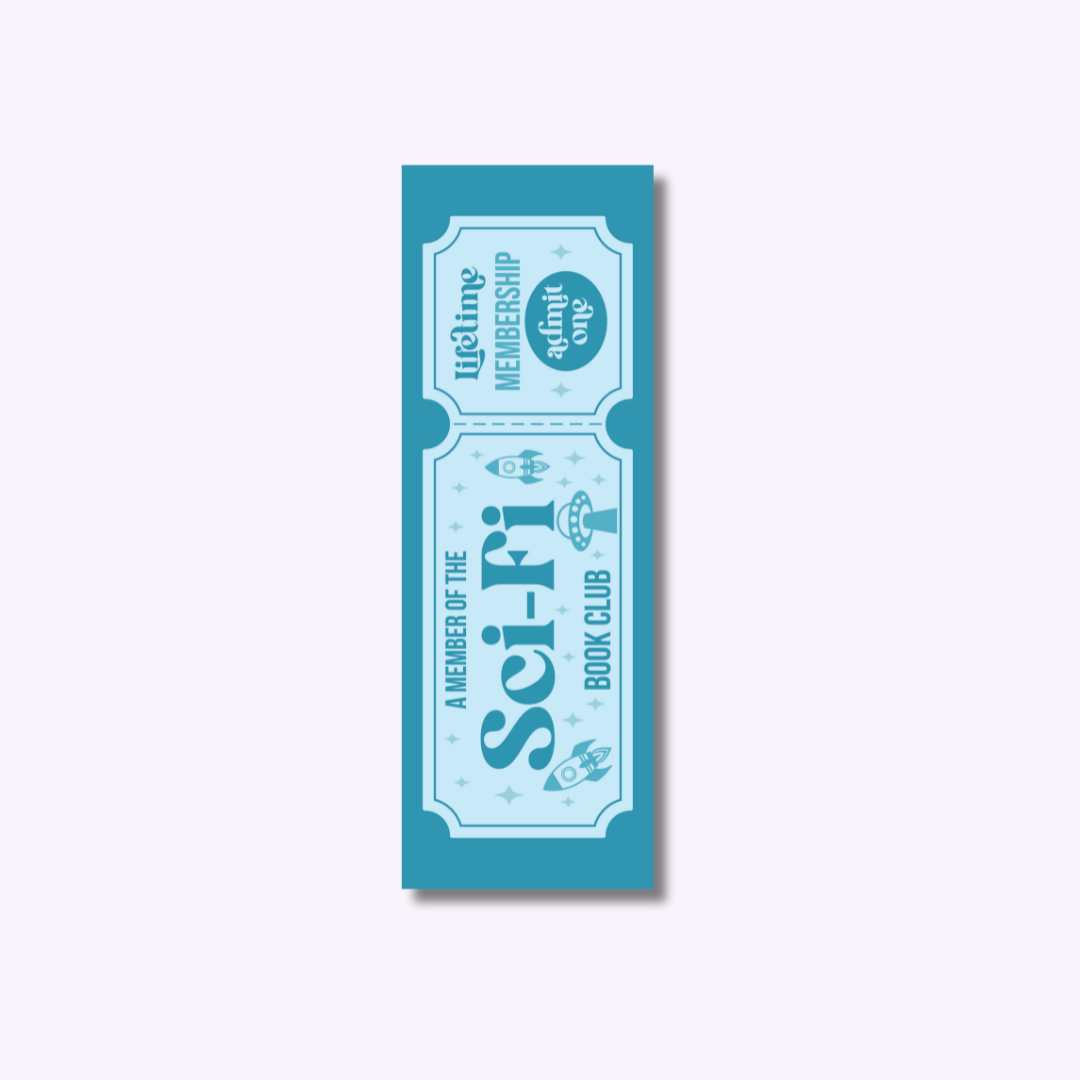 sci-fi club bookmark