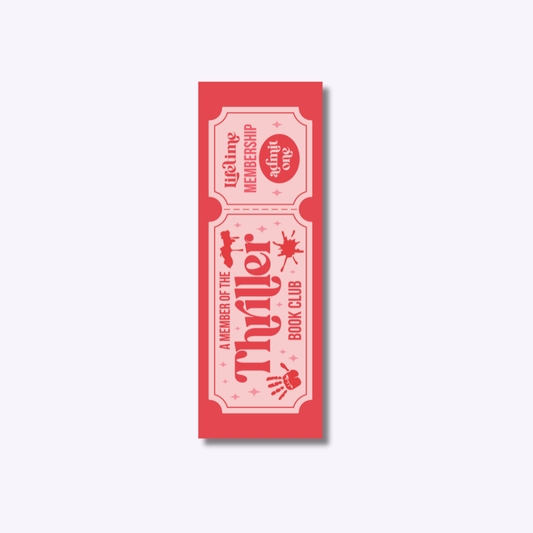 thriller book club bookmark